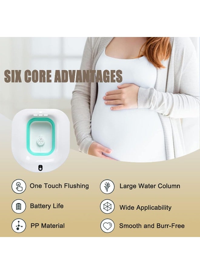Electric Toilet Seat-electric Sitz Bath For Hemorrhoids Foldable Sitz Baths For Postpartum Care Postpartum Care Steam Seat Suitable For Pregnant Women Elderly Bubble Mode