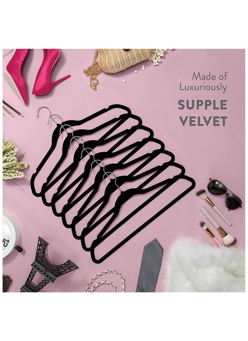 100 Pack Ultra Thin Space Saving 360 Degree Swivel Hook Strong and Durable Clothes Hangers