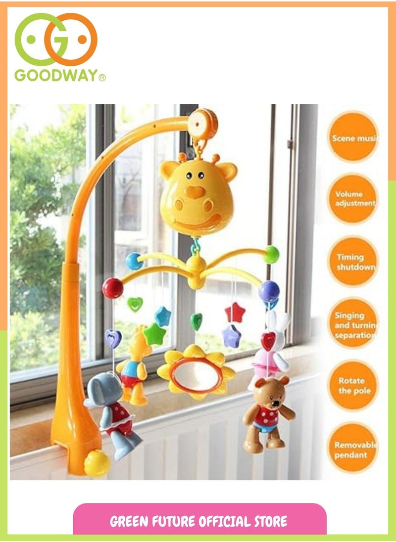 Musical Bed Mobile with Hanging Toys, Baby Cot Mobile, Infant Mobile, Music Bed Bell, and Bedside Crib Mobile - Perfect for Baby’s Nursery