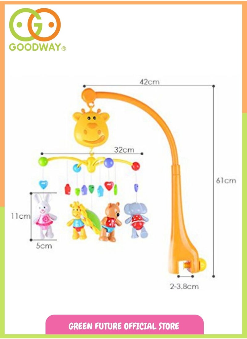 Musical Bed Mobile with Hanging Toys, Baby Cot Mobile, Infant Mobile, Music Bed Bell, and Bedside Crib Mobile - Perfect for Baby’s Nursery