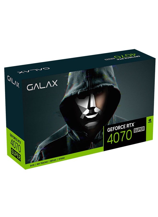 GALAX GeForce RTX 4070SUPER 1-Click OC 2X 12GB GDDR6X 192-bit DPx3/HDMI 2.1/DLSS 3, NVIDIA Ada Lovelace Streaming Multiprocessors, 4th Generation Tensor Cores, 3rd Generation RT Cores | 47NOM7MD8DDF