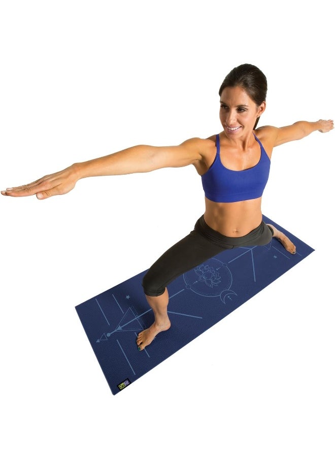 GoFit Complete Yoga Kit with Yoga Mat, Foam Block, Strap, Yoga Pose Wall Chart, and Carrying Bag