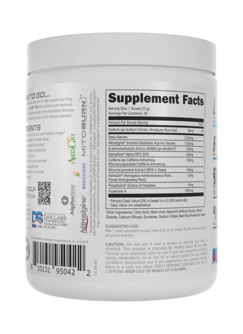 LFG Pre Workout 100 Series 30 servings MIAMI
