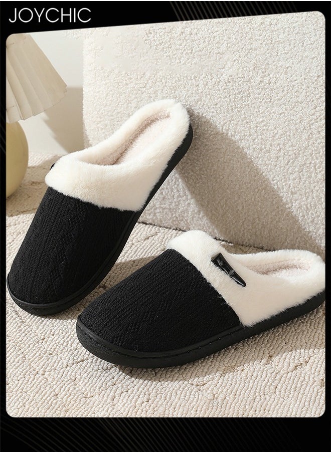 Simple Autumn and Winter Bedroom Non-slip Warm Slipper for Women and Men