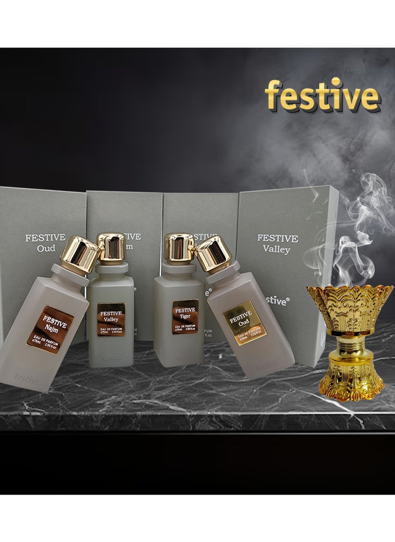 Eau De Perfume, Premium Quality Tiger Fragrance UNISEX, for both Men and Women 75ml With Premium Gift Box. Tiger by Festive