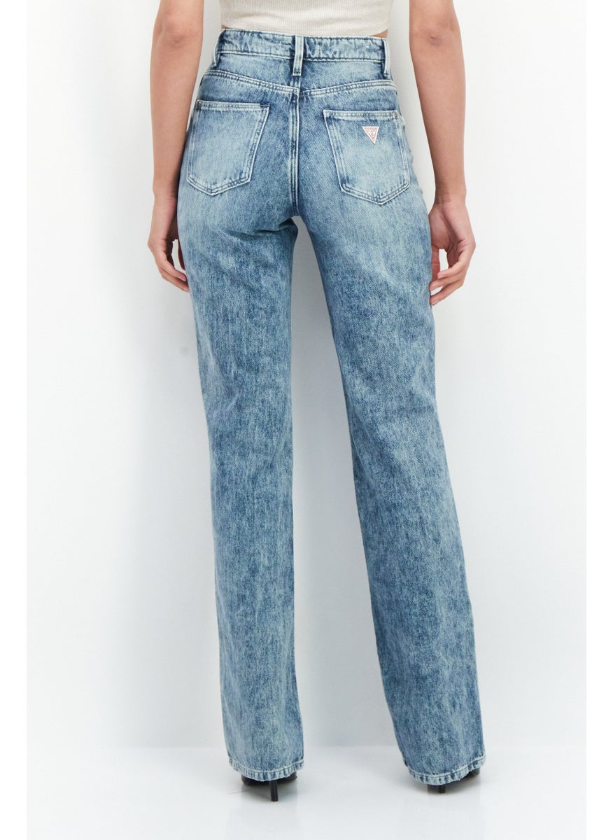 Women Straight Fit  Wash Non-Stretchable Denim, Blue