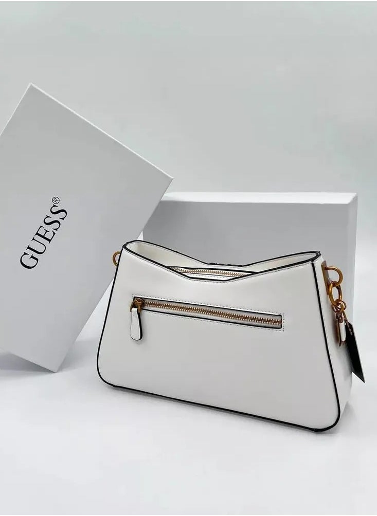 Women's Elite Shoulder Bag White Fashionable Multi functional Classic