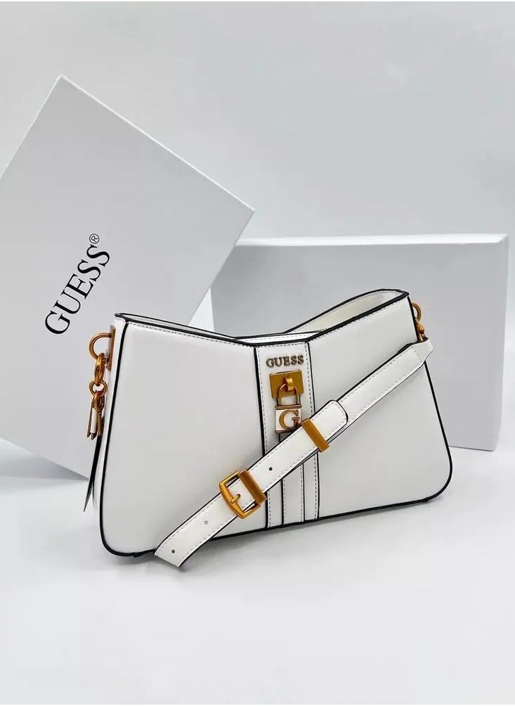 Women's Elite Shoulder Bag White Fashionable Multi functional Classic