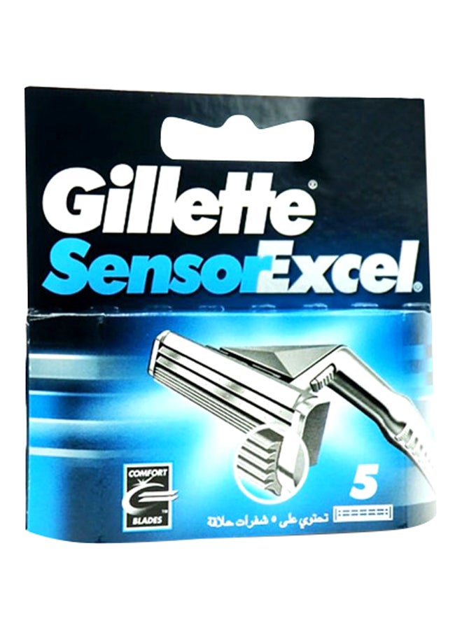 Sensor Excel Men's Razor Blades, 5 Refills