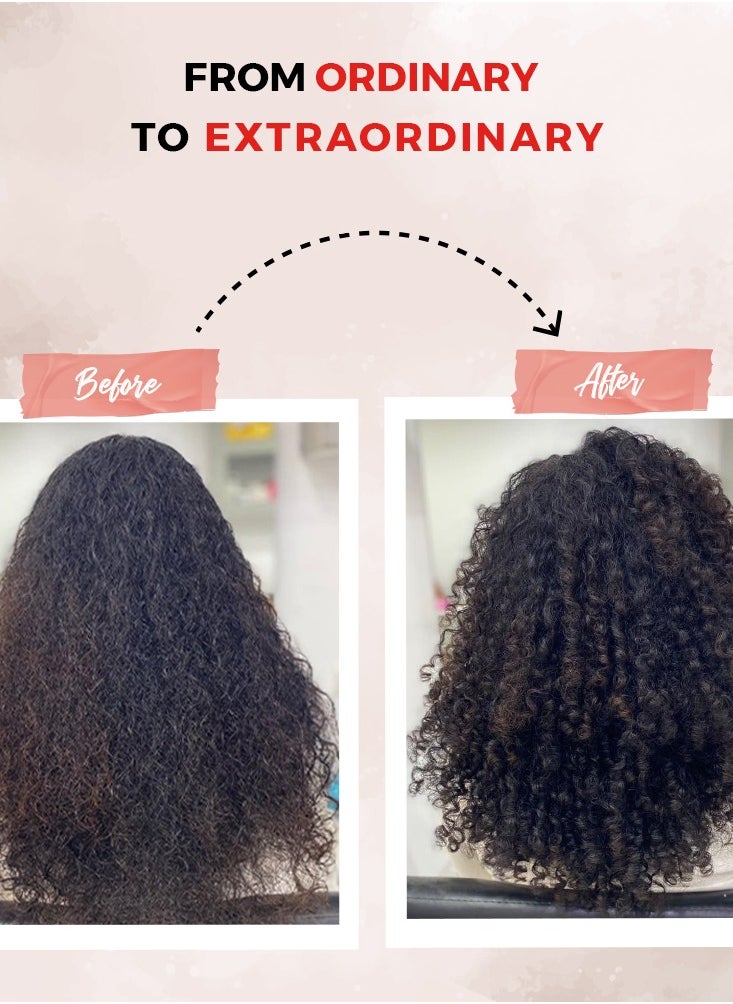 Frizz Off Curl Activator 250 ml- Enhanced Curl Patterns & Sculpted Frizz-Free Hair, Shapes, Moisturizes & Defines Curls, 0% Sulfates, Silicones, Enriched with Papaya, Macadamia & Pro-Vitamin B5