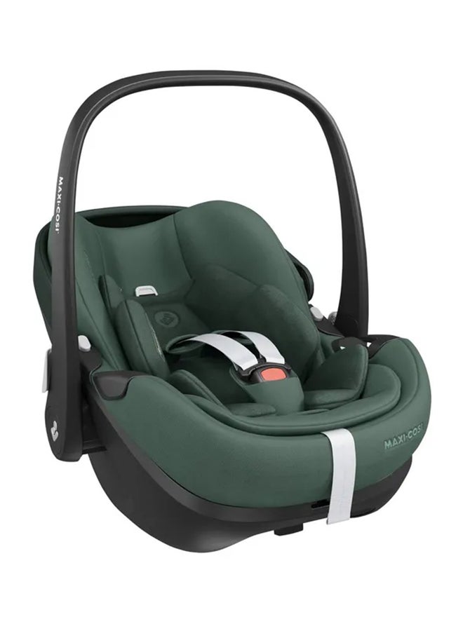 Pebble 360 Pro Infant Car Seat, Easy-in Harness, G-Cell Side Impact Protection, One-Hand Flexispin Rotation, 0 - 15 Months, Essential Green, 2 Year Warranty