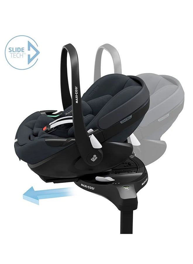 Pebble 360 Pro Infant Car Seat, 360 Swivel, G-CELL Side Impact Protection, 0 - 15 Months, Essential Graphite, 2 Year Warranty