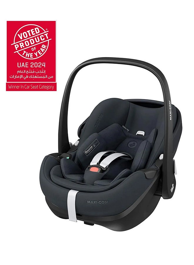 Pebble 360 Pro Infant Car Seat, 360 Swivel, G-CELL Side Impact Protection, 0 - 15 Months, Essential Graphite, 2 Year Warranty