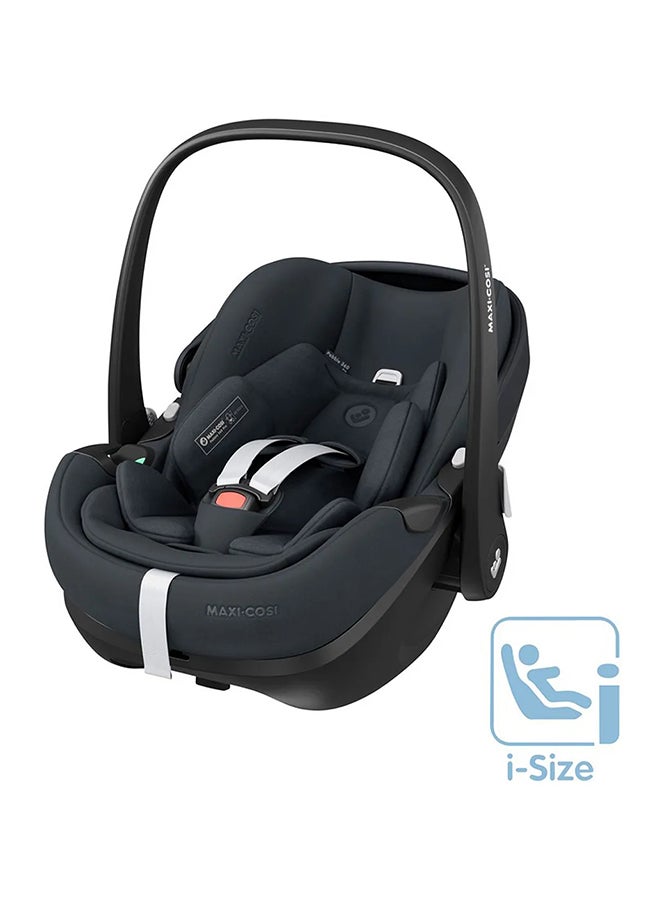 Pebble 360 Pro Infant Car Seat, 360 Swivel, G-CELL Side Impact Protection, 0 - 15 Months, Essential Graphite, 2 Year Warranty