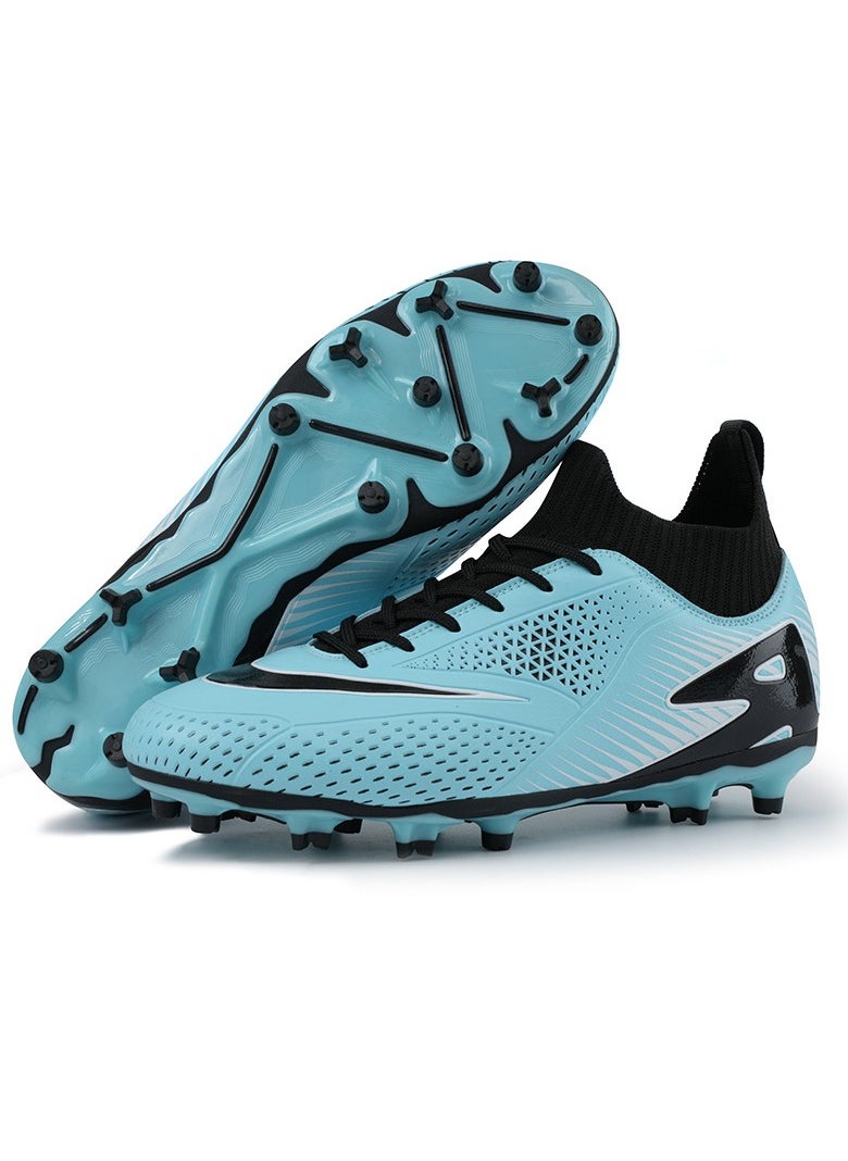 Football Lawn Sneakers, High-top Lace-up Football Shoes, Ball Control Uppers For Men And Women, Breathable And Non-Slip Professional Football Shoes