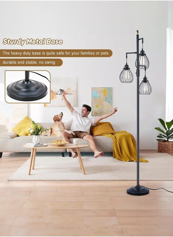 Floor lamp modern retro lantern American country style reading decoration suitable for living room bedroom office