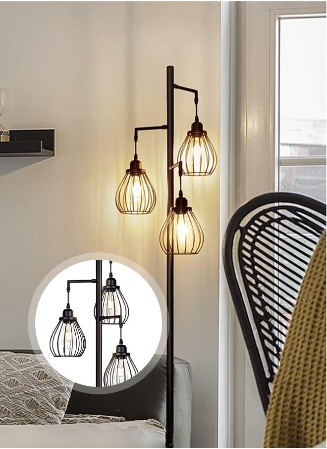 Floor lamp modern retro lantern American country style reading decoration suitable for living room bedroom office