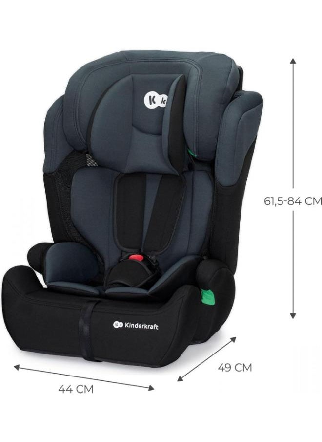 Car Seat Comfort Up, I - Size Booster Child Seat, With 5 Point Harness, Adjustable Headrest, For Toddlers , Infant, Group 1/2/3, 9 - 36 Kg, Up To 12 Years, Black