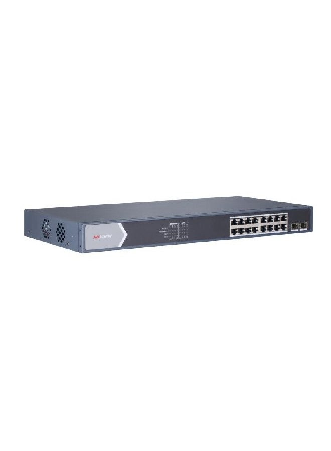16 Port Gigabit Unmanaged POE Switch DS-3E0518P-E/M Compaitablw with JK Vision BNC Black