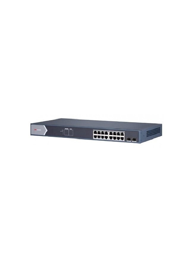 16 Port Gigabit Unmanaged POE Switch DS-3E0518P-E/M Compaitablw with JK Vision BNC Black