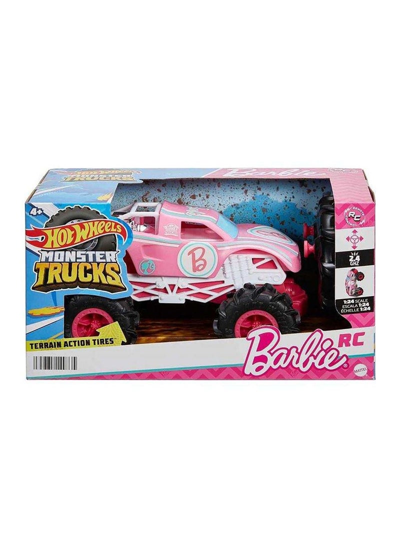 Hot Wheels Barbie 2.4 GHz RC Monster Truck (1:24)