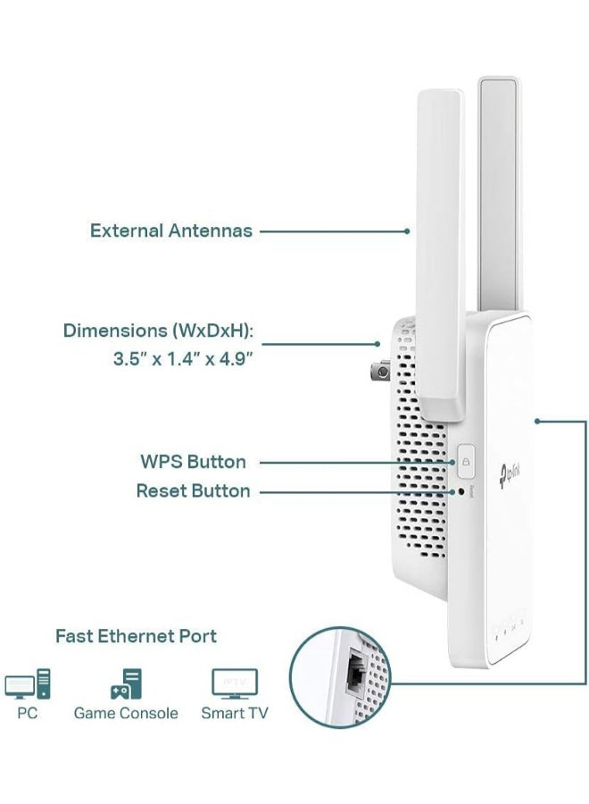 RE315 AC1200 Mesh Wi-Fi Extender White