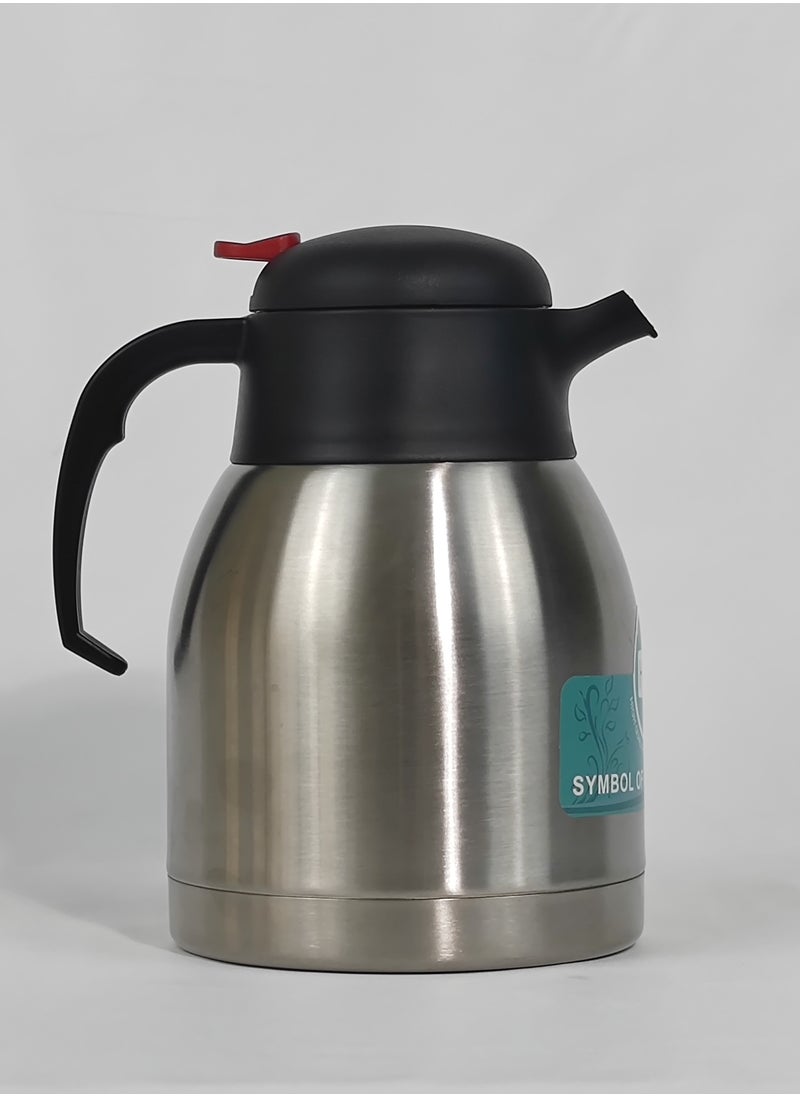 1.5L Stainless Steel Thermos Coffee Jug Double Wall Airtight Sealed Vacuum Flask Tea Carafe Heat Retention Thermal Insulated Thermos for Coffee Tea Hot Water