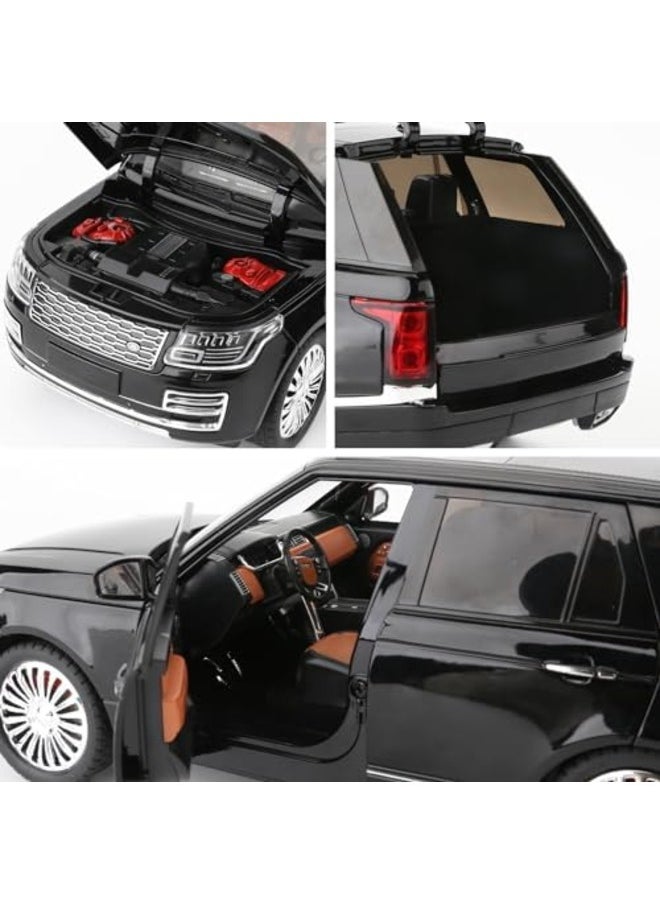 1/24 Scale Land Rover Range Rover Sport Alloy Diecast Model Car Metal Off-Road Vehicle with Simulation Sound and Light Features Perfect Kids Toy and Gift