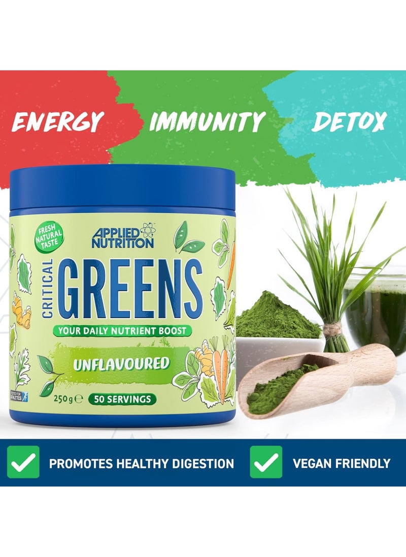 Critical Greens, Unflavored, 250g, 50 Servings