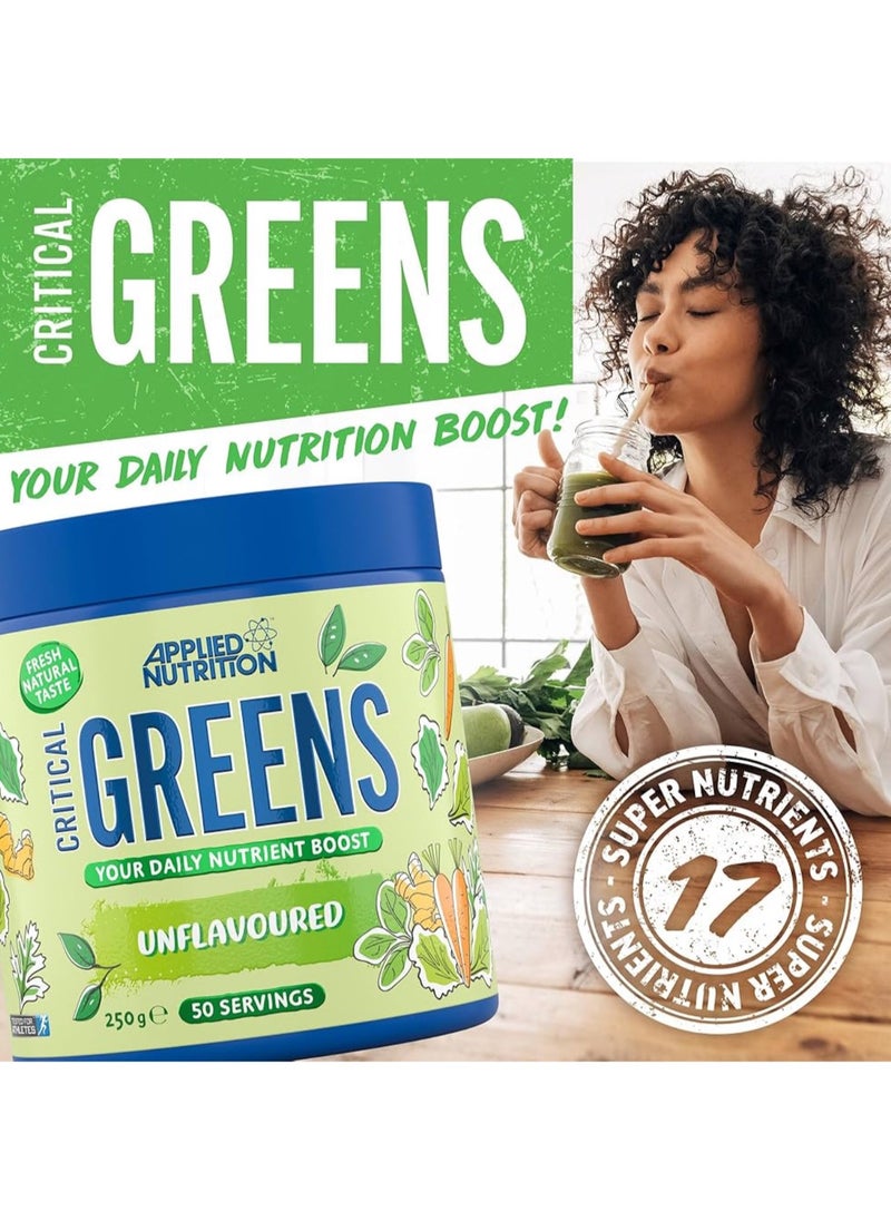 Critical Greens, Unflavored, 250g, 50 Servings