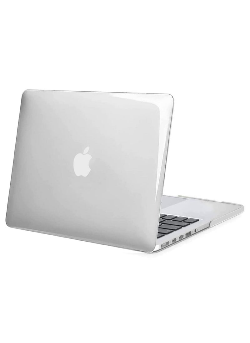 Protective Plastic Hard Shell Case Cover Only Compatible with MacBook Pro Retina 13-Inch Models: A1502 & A1425 Older Version Release 2012 to 2015, Crystal Clear