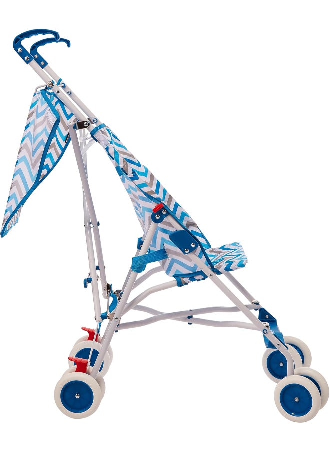 Ultra Light Buggy Stroller, Extra Wide Canopy , Shoulder Strap, Easy Fold, Suitable For 6 Month To 3 Years, Max Weight 15Kg, Blue, Baby Boy
