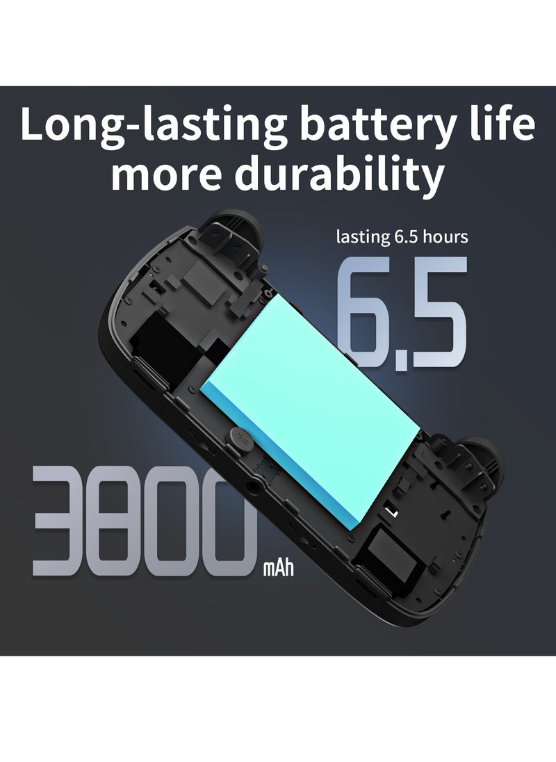 RG CubeXX Retro Handheld Game Console 3.95 Inch IPS Screen Linux System Built In 128G TF Card 5056 Games Support HDMI TV Output 5G WiFi Bluetooth 4.2 (Black)