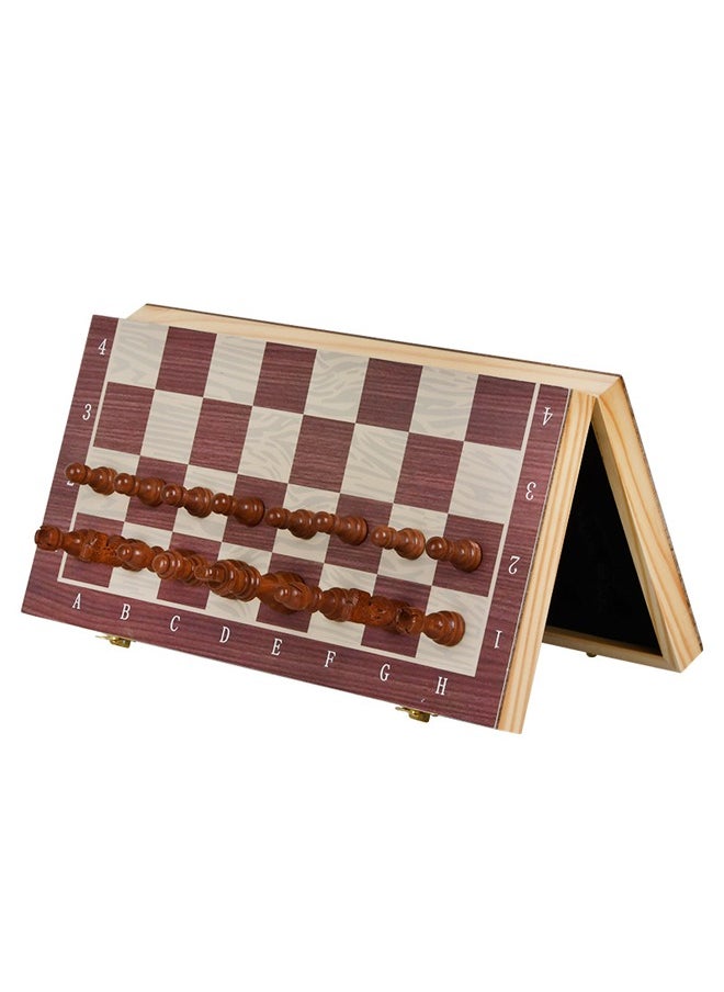 Magnetic Wooden Chess Set - 15 Inch Magnetic Wooden Chess Set, Board Game for Adults and Kids, Leisure Toys