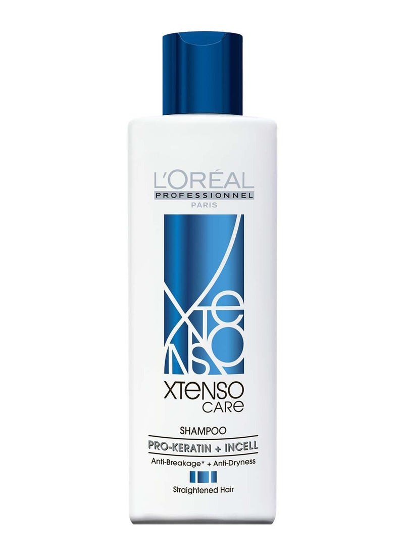 L'Oréal Professionnel Xtenso Care Shampoo for Frizz-Free, Smooth and Manageable Hair 250ml, Enriched with Pro Keratin and Incell, For Men and Women.