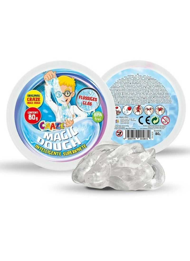 Craze Magic Dough 80g Unbreakable & Odorless Super Dough for Kids 3 , Bouncy Elastic Play Dough with Transparent Effect