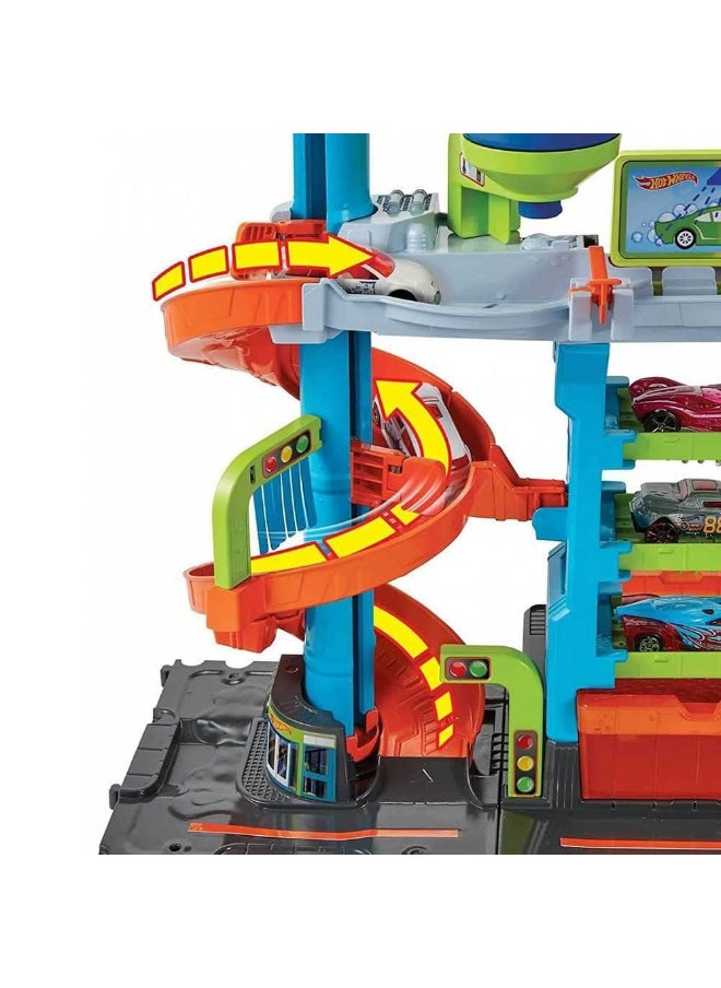 City Mega Tower Car Wash Playset