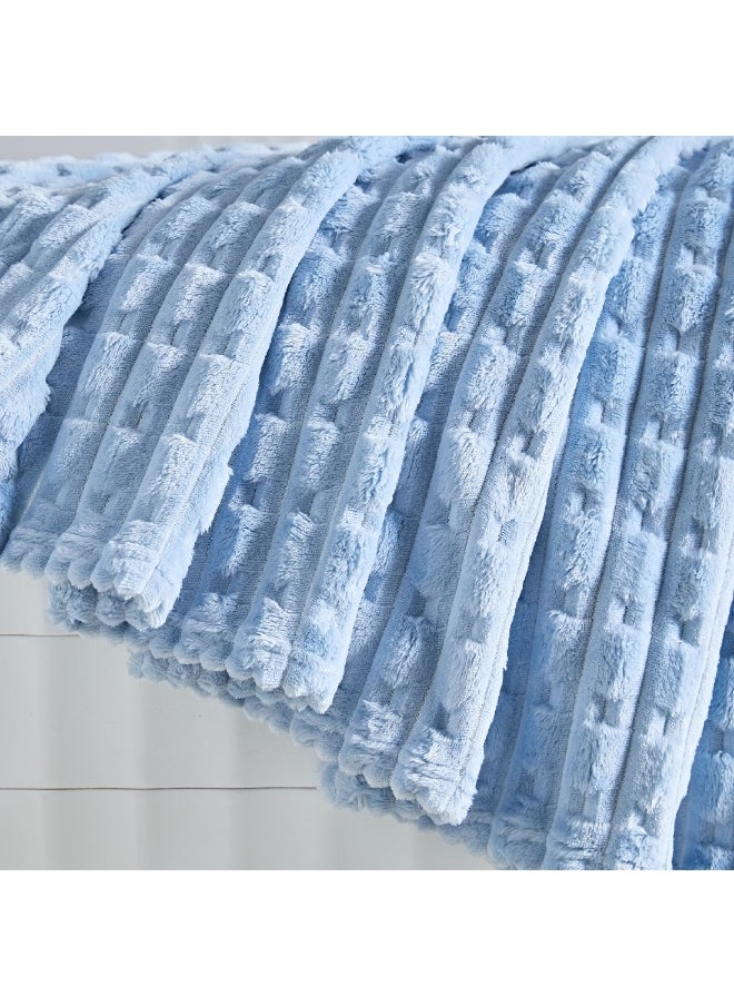 Delft Jacquard Flannel Queen Blanket 220 x 200 cm