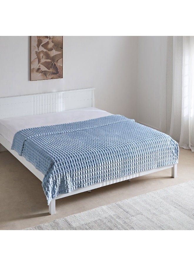 Delft Jacquard Flannel Queen Blanket 220 x 200 cm