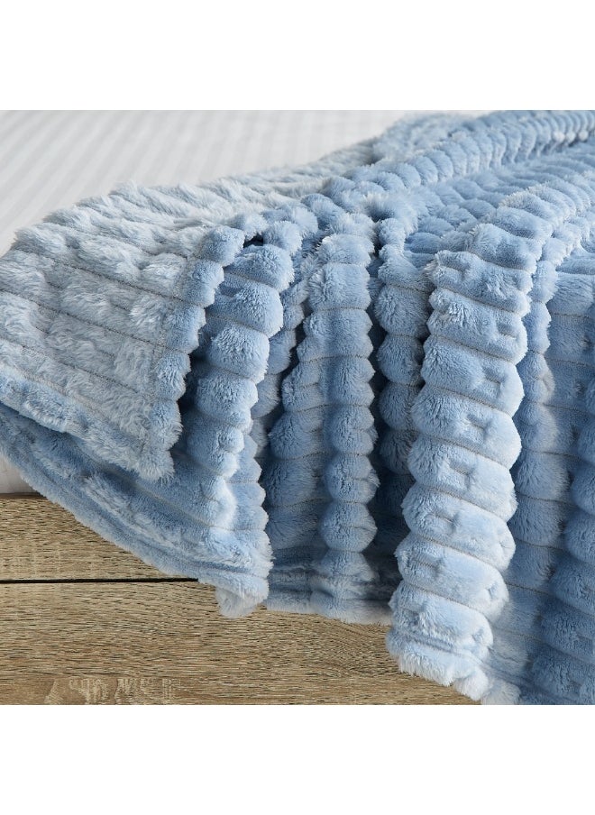 Delft Jacquard Flannel Twin Blanket 200 x 150 cm