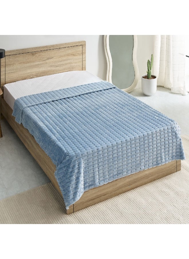 Delft Jacquard Flannel Twin Blanket 200 x 150 cm