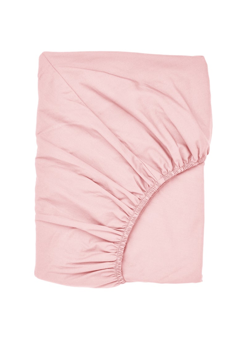 Fitted sheet pink 180x200 cm