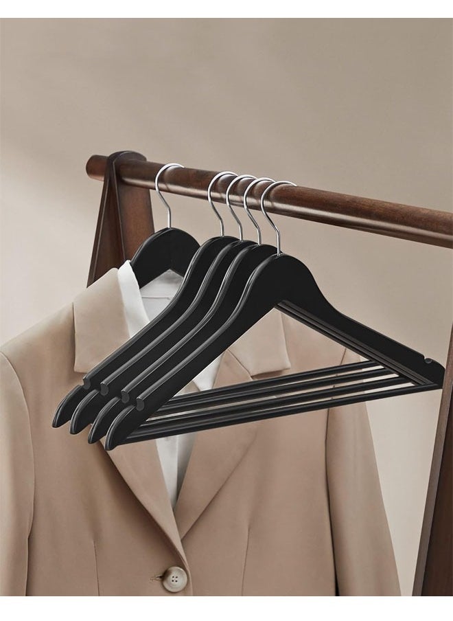 Pack of 10 Non-Slip Maple Wooden Hangers