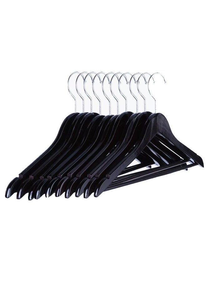 Pack of 10 Non-Slip Maple Wooden Hangers