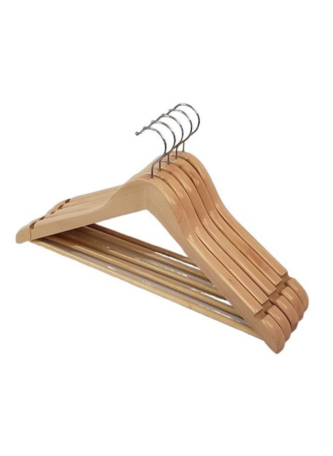 Pack of 10 Non-Slip Swivel Hook Wooden Hangers