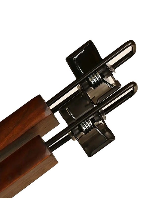 Pack of 10 Non-Slip Multi-Function Belt Clip Solid Wood Hook Hanger