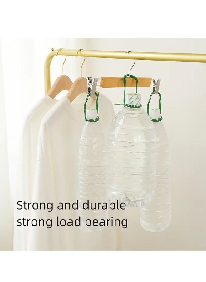 Pack of 10 Non-Slip Seamless Multi-Function Belt Clip Solid Wood Hook Hanger