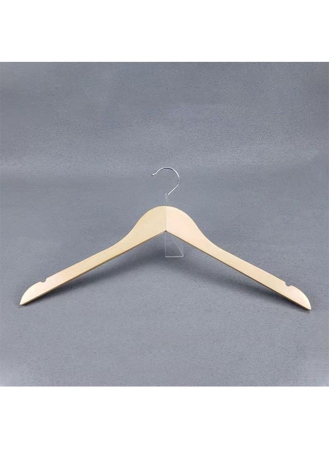 Pack of 10 Non-Slip Swivel Hook Wooden Hangers