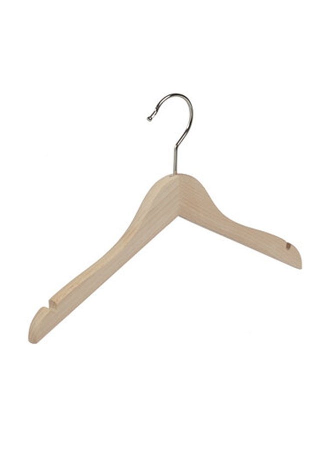 Pack of 10 Non-Slip Swivel Hook Wooden Hangers