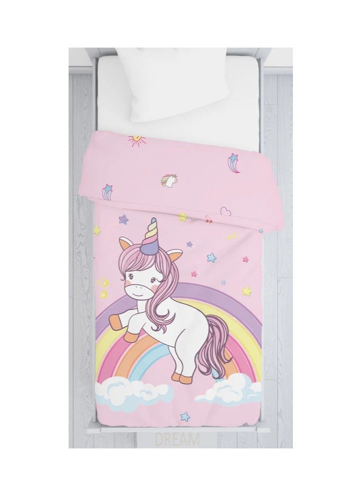 Polka Tots Kids Reversible Comforter Blanket - Unicorn